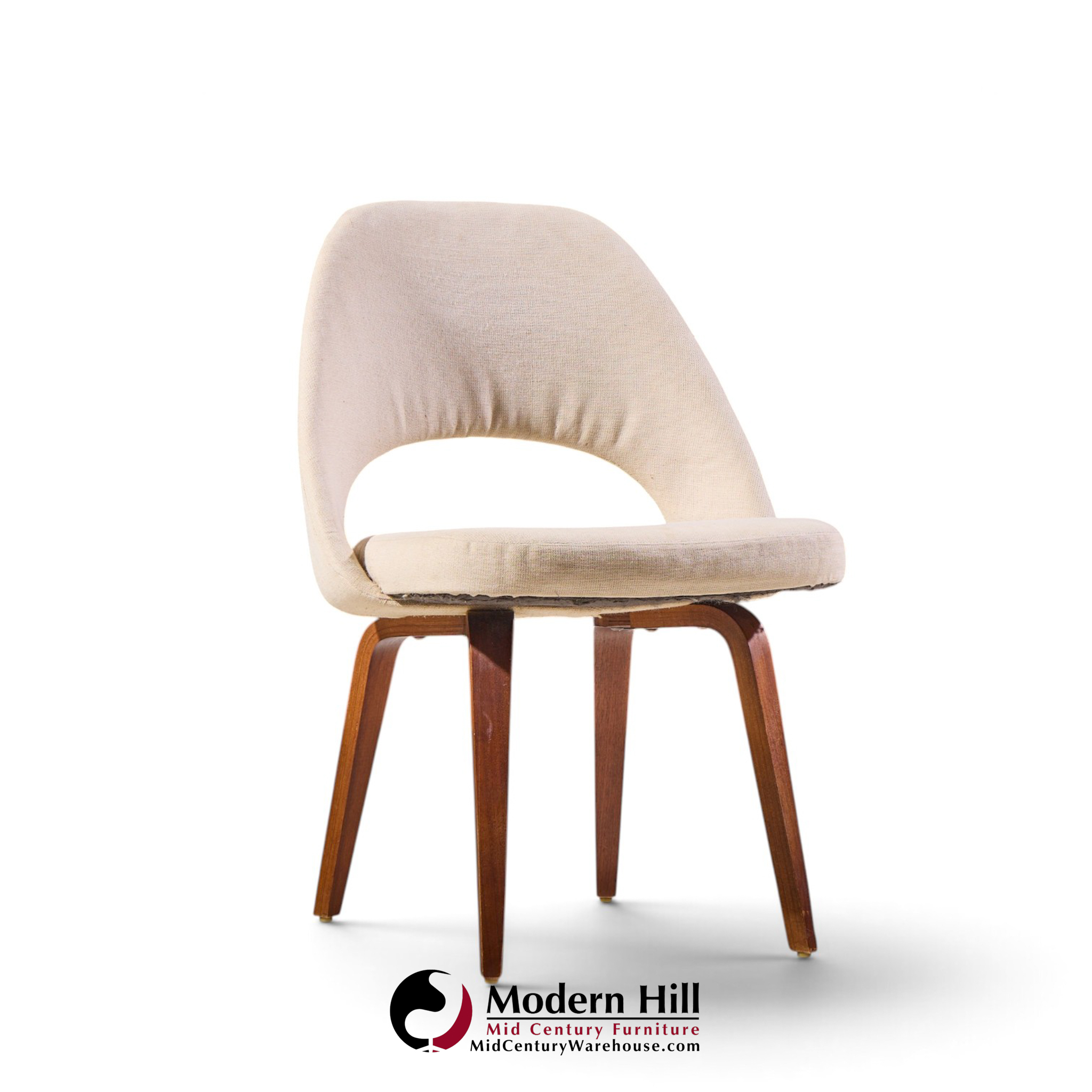 eero saarinen for knoll mid century bentwood executive dining chairs - set of 6