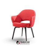 eero saarinen for knoll mid century bentwood executive dining chairs - set of 6