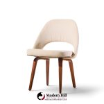 eero saarinen for knoll mid century bentwood executive dining chairs - set of 6