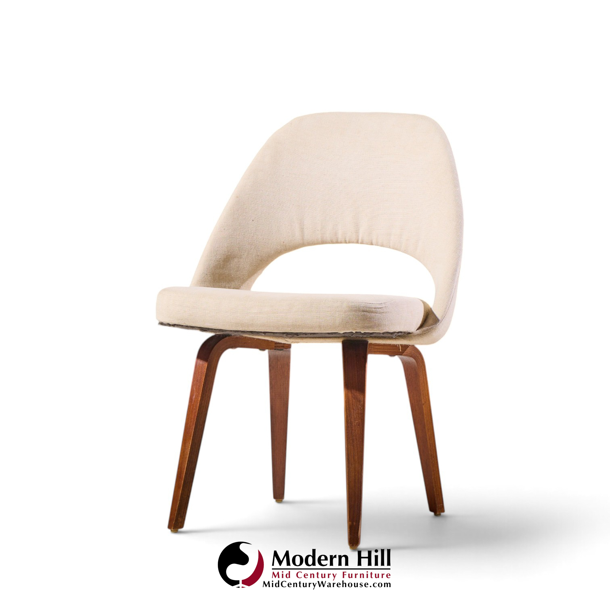 eero saarinen for knoll mid century bentwood executive dining chairs - set of 6