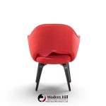 eero saarinen for knoll mid century bentwood executive dining chairs - set of 6