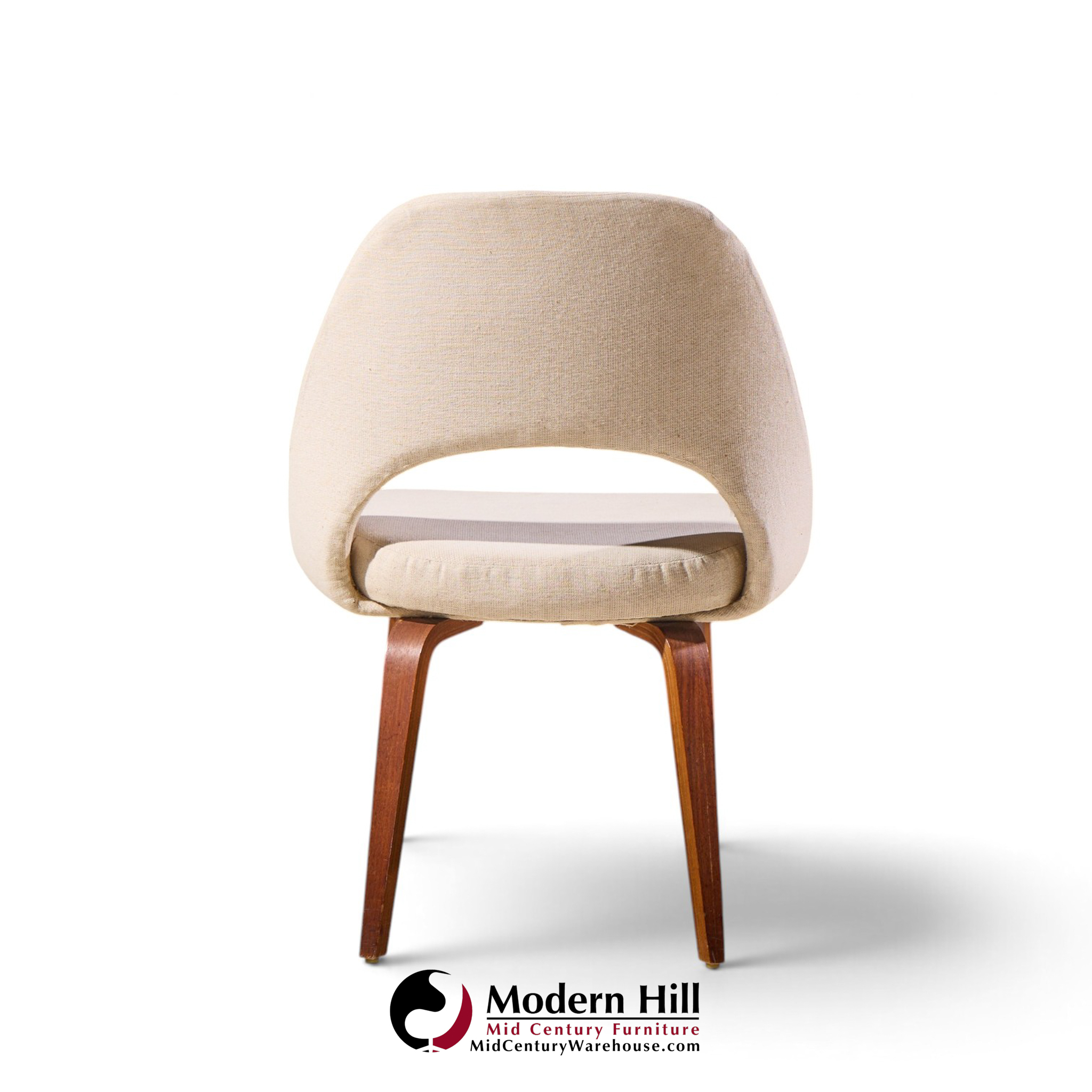 eero saarinen for knoll mid century bentwood executive dining chairs - set of 6