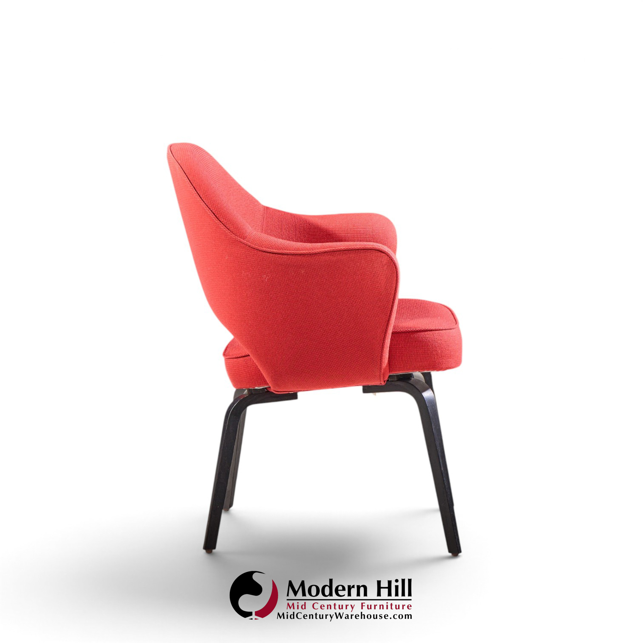 eero saarinen for knoll mid century bentwood executive dining chairs - set of 6