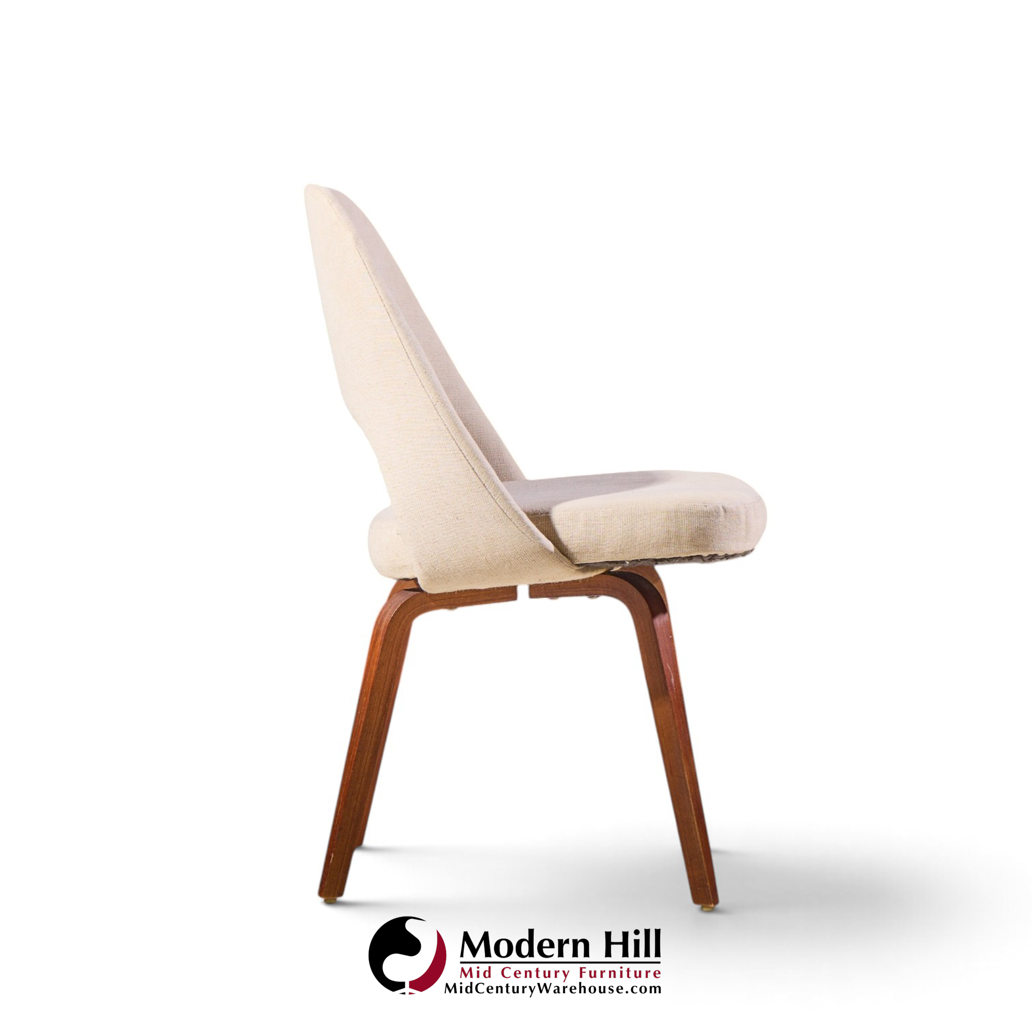 eero saarinen for knoll mid century bentwood executive dining chairs - set of 6