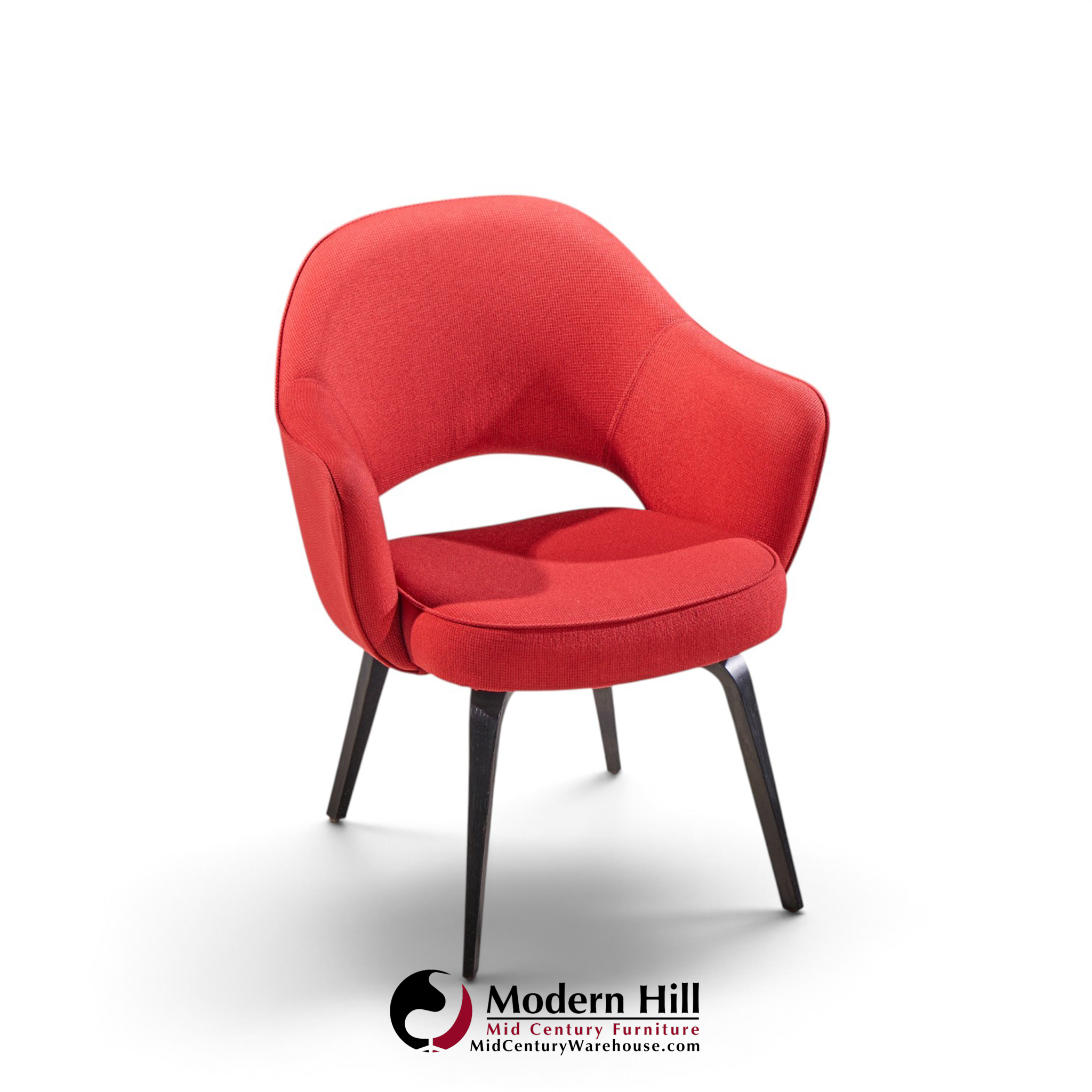 eero saarinen for knoll mid century bentwood executive dining chairs - set of 6