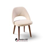 eero saarinen for knoll mid century bentwood executive dining chairs - set of 6