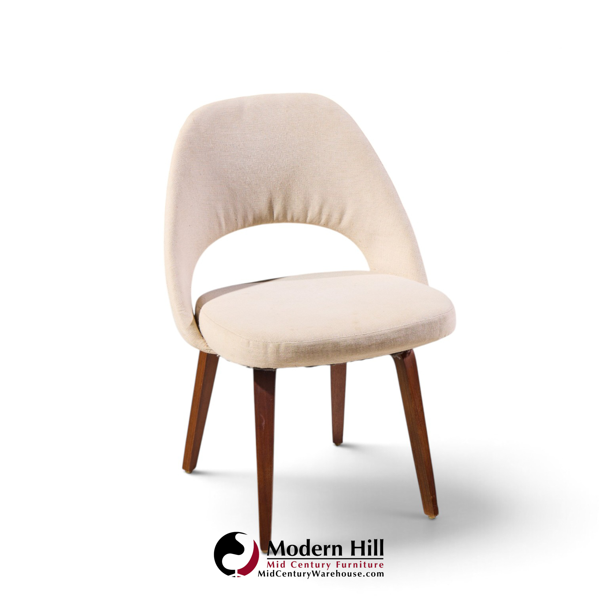 eero saarinen for knoll mid century bentwood executive dining chairs - set of 6