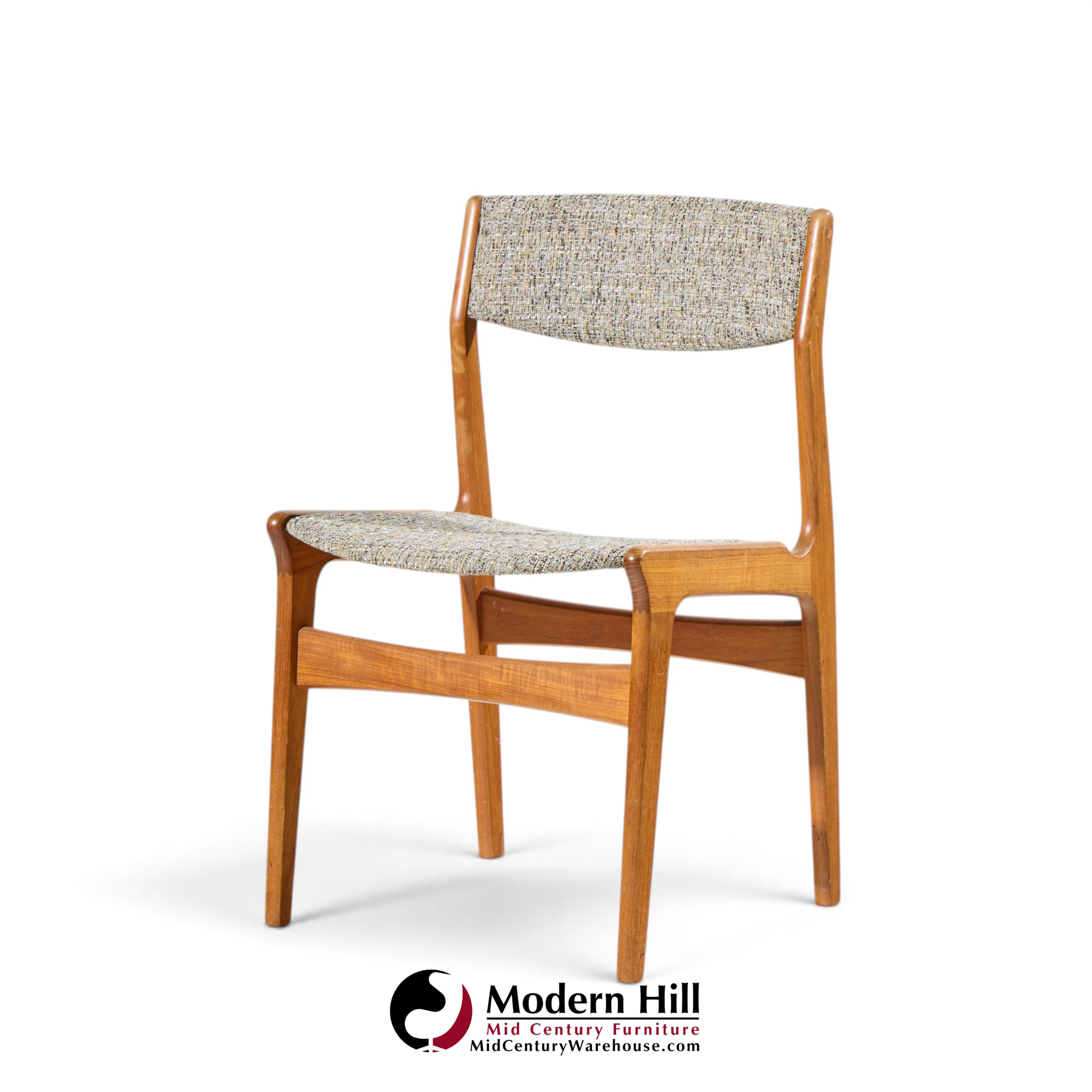erik buch for anderstrup møbelfabrik mid century danish teak dining chairs - set of 6