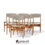 erik buch for anderstrup møbelfabrik mid century danish teak dining chairs - set of 6