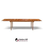 finn juhl for france & søn fd510 expanding teak dining table with 2 leaves
