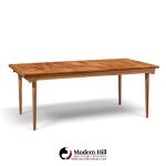 finn juhl for france & søn fd510 expanding teak dining table with 2 leaves