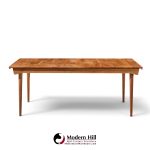 finn juhl for france & søn fd510 expanding teak dining table with 2 leaves