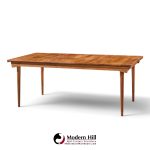 finn juhl for france & søn fd510 expanding teak dining table with 2 leaves