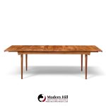 finn juhl for france & søn fd510 expanding teak dining table with 2 leaves