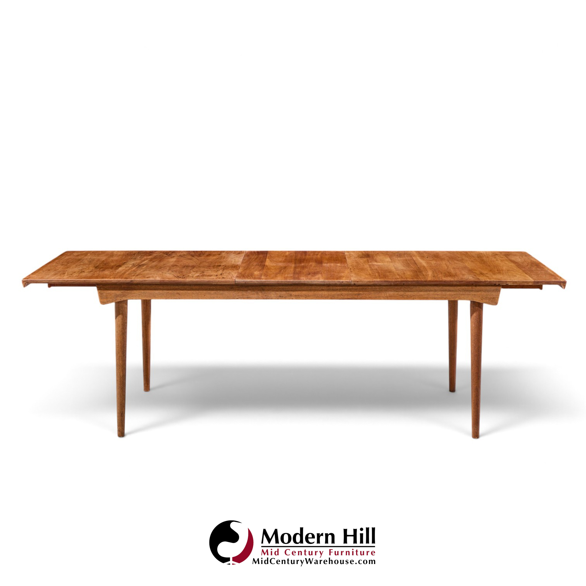 finn juhl for france & søn fd510 expanding teak dining table with 2 leaves