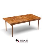 finn juhl for france & søn fd510 expanding teak dining table with 2 leaves