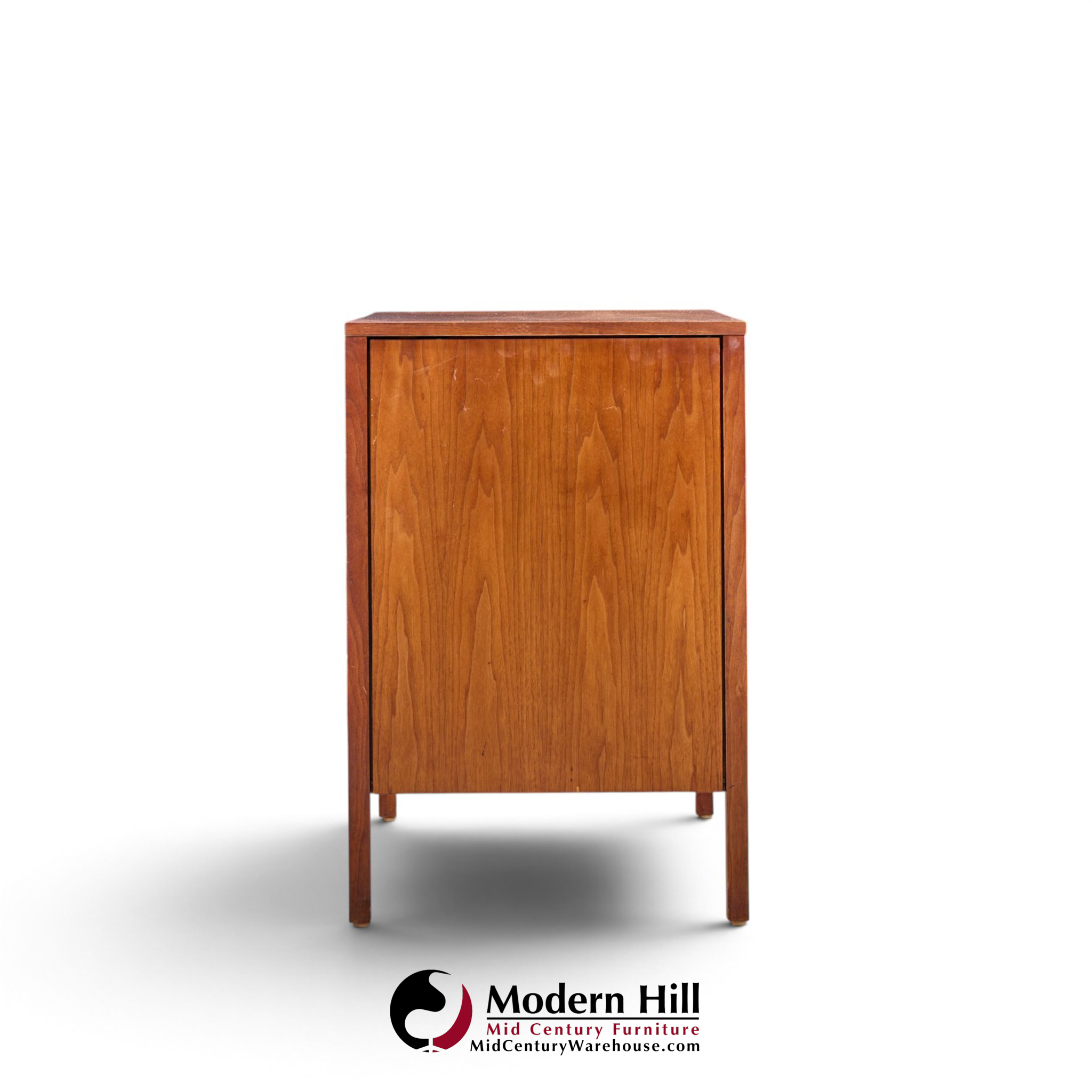 florence knoll for knoll mid century walnut 3-piece vanity set