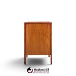 florence knoll for knoll mid century walnut chest of drawers dresser - pair
