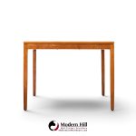 florence knoll for knoll mid century walnut expanding dining table with 1 leaf