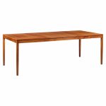 florence knoll for knoll mid century walnut expanding dining table with 1 leaf