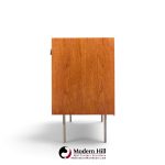 florence knoll for knoll model 116 mid century walnut and cane sliding door credenza