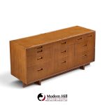 frank lloyd wright for henredon taliesin mid century 11 drawer mahogany lowboy dresser