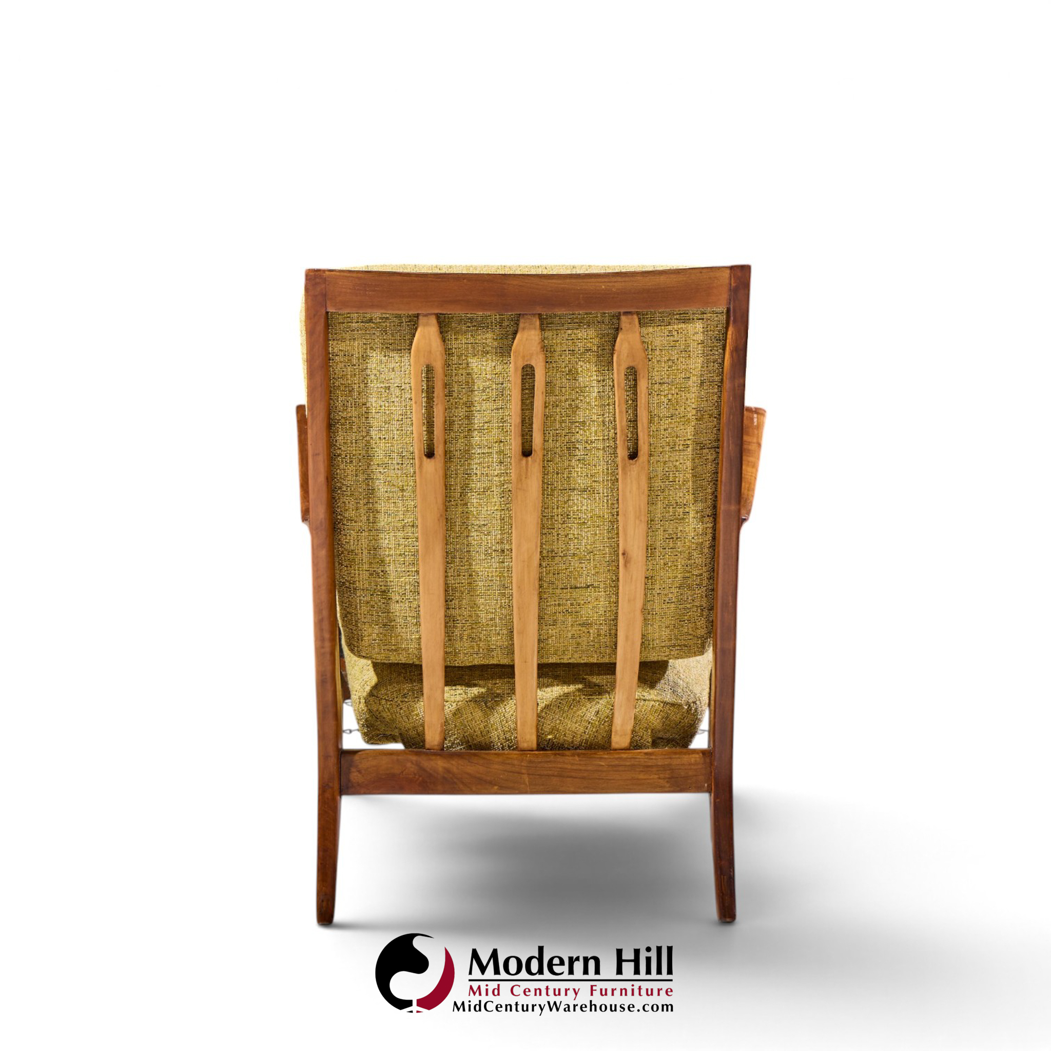 gio ponti for cassina model 516 mid century walnut lounge chairs - pair