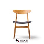 hans wegner for carl hansen ch30 mid century danish teak and oak dining chairs - set of 6