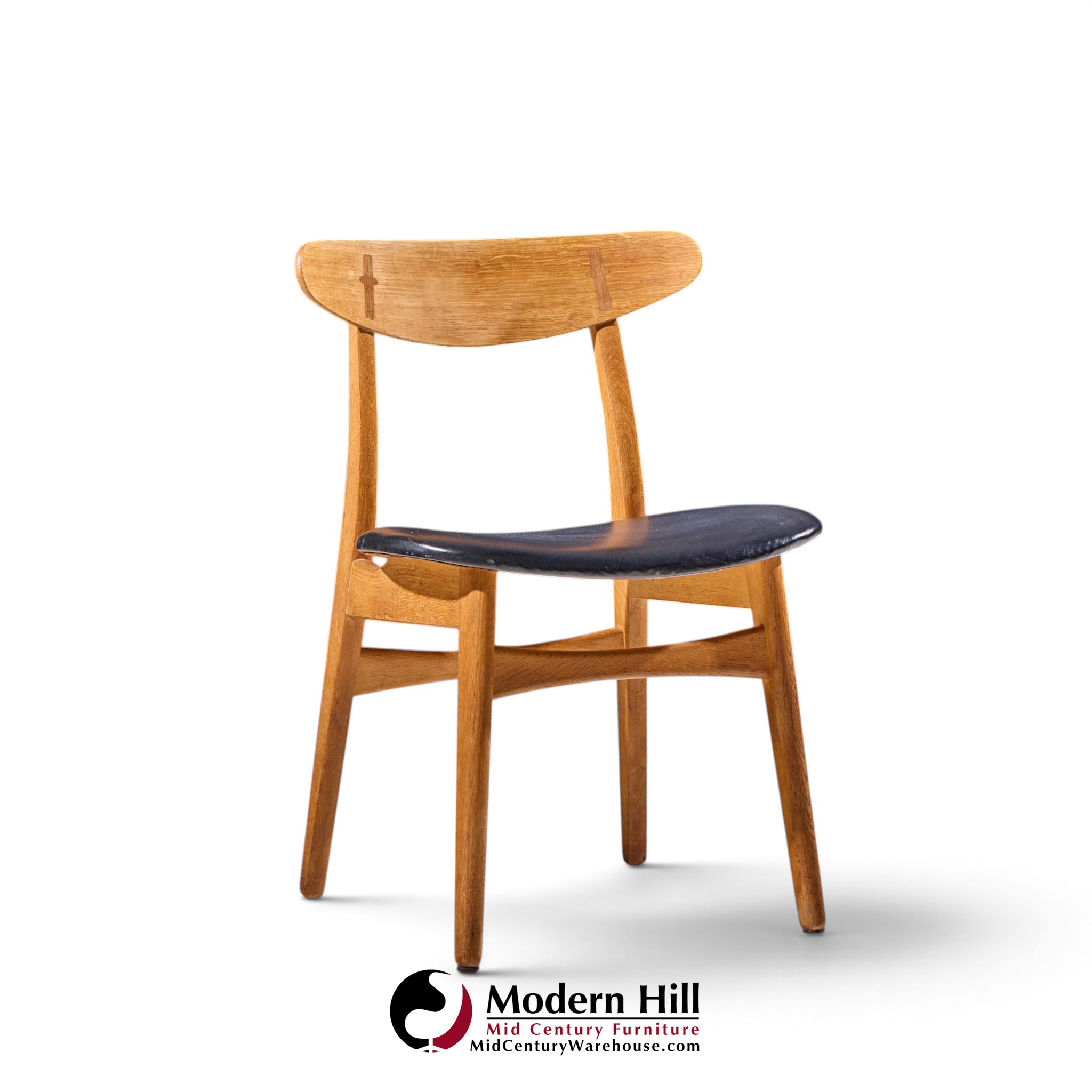hans wegner for carl hansen ch30 mid century danish teak and oak dining chairs - set of 6