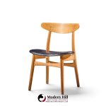 hans wegner for carl hansen ch30 mid century danish teak and oak dining chairs - set of 6