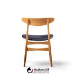 hans wegner for carl hansen ch30 mid century danish teak and oak dining chairs - set of 6