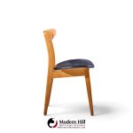 hans wegner for carl hansen ch30 mid century danish teak and oak dining chairs - set of 6