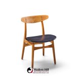 hans wegner for carl hansen ch30 mid century danish teak and oak dining chairs - set of 6