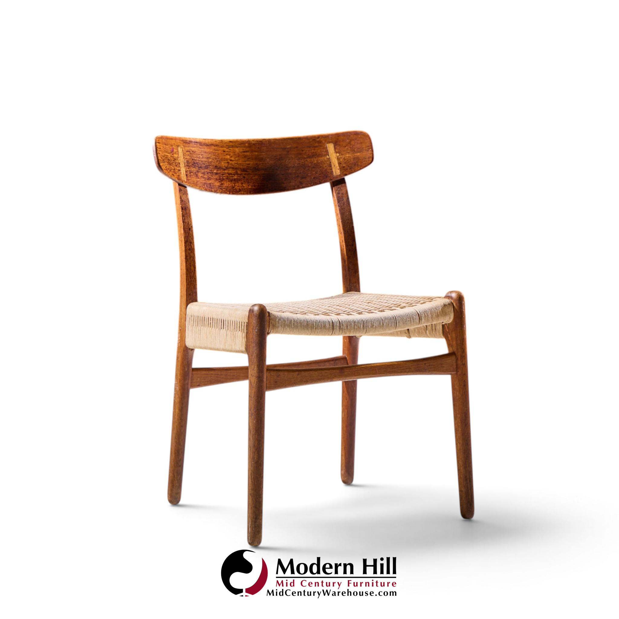 hans wegner for carl hansen & son ch23 mid century danish teak, oak dining chairs - set of 6