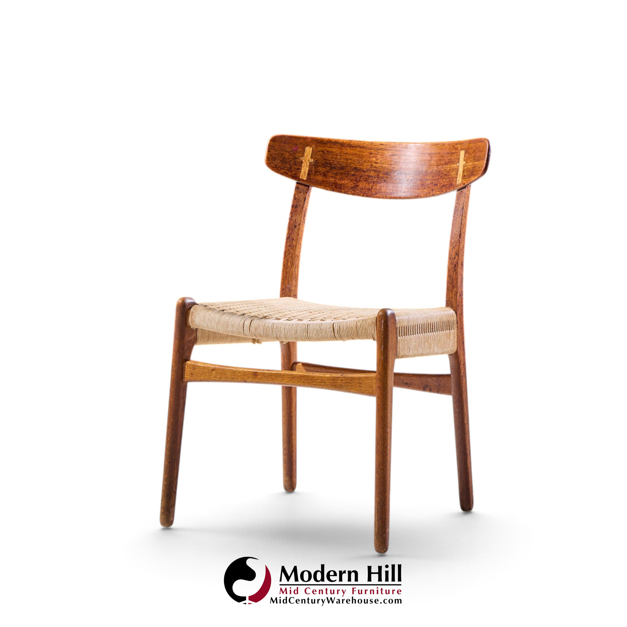 hans wegner for carl hansen & son ch23 mid century danish teak, oak dining chairs - set of 6