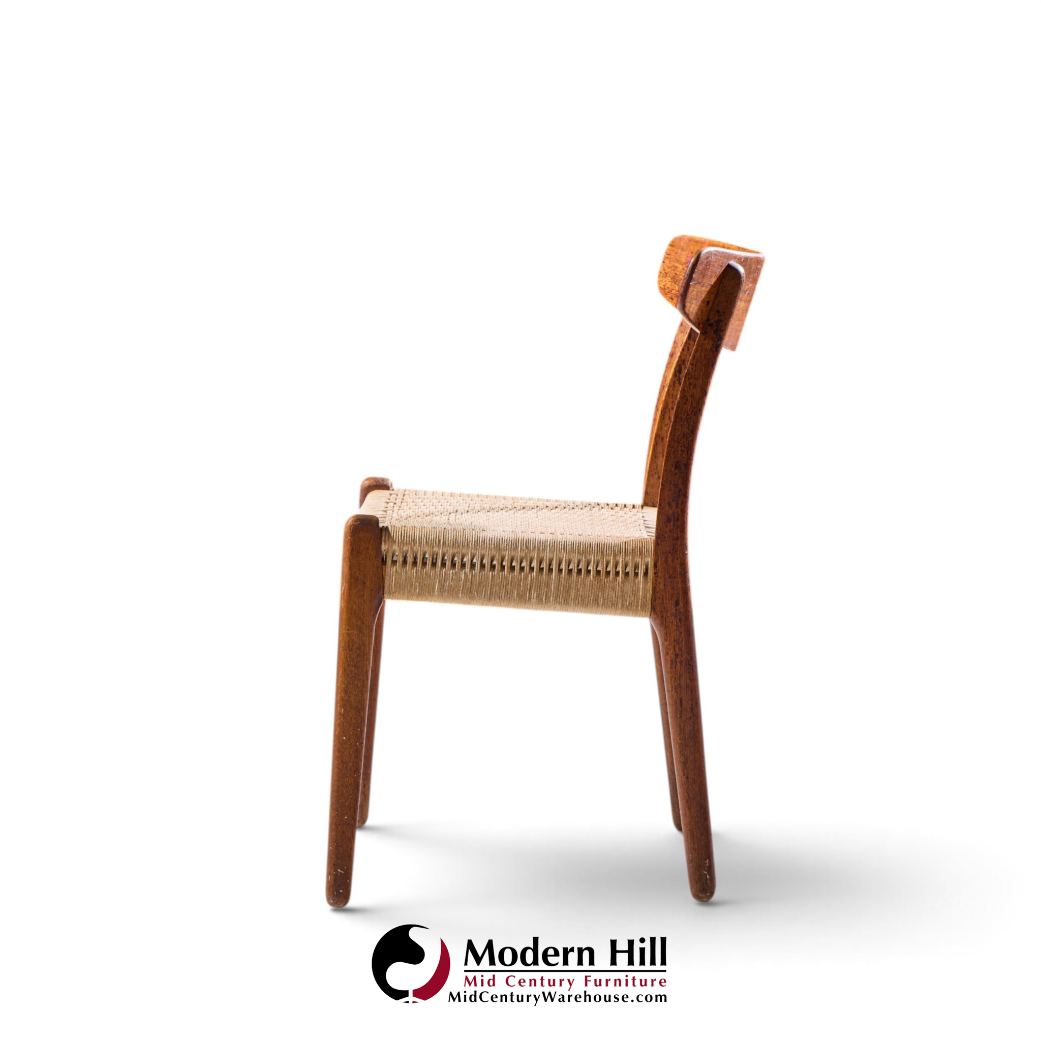 hans wegner for carl hansen & son ch23 mid century danish teak, oak dining chairs - set of 6