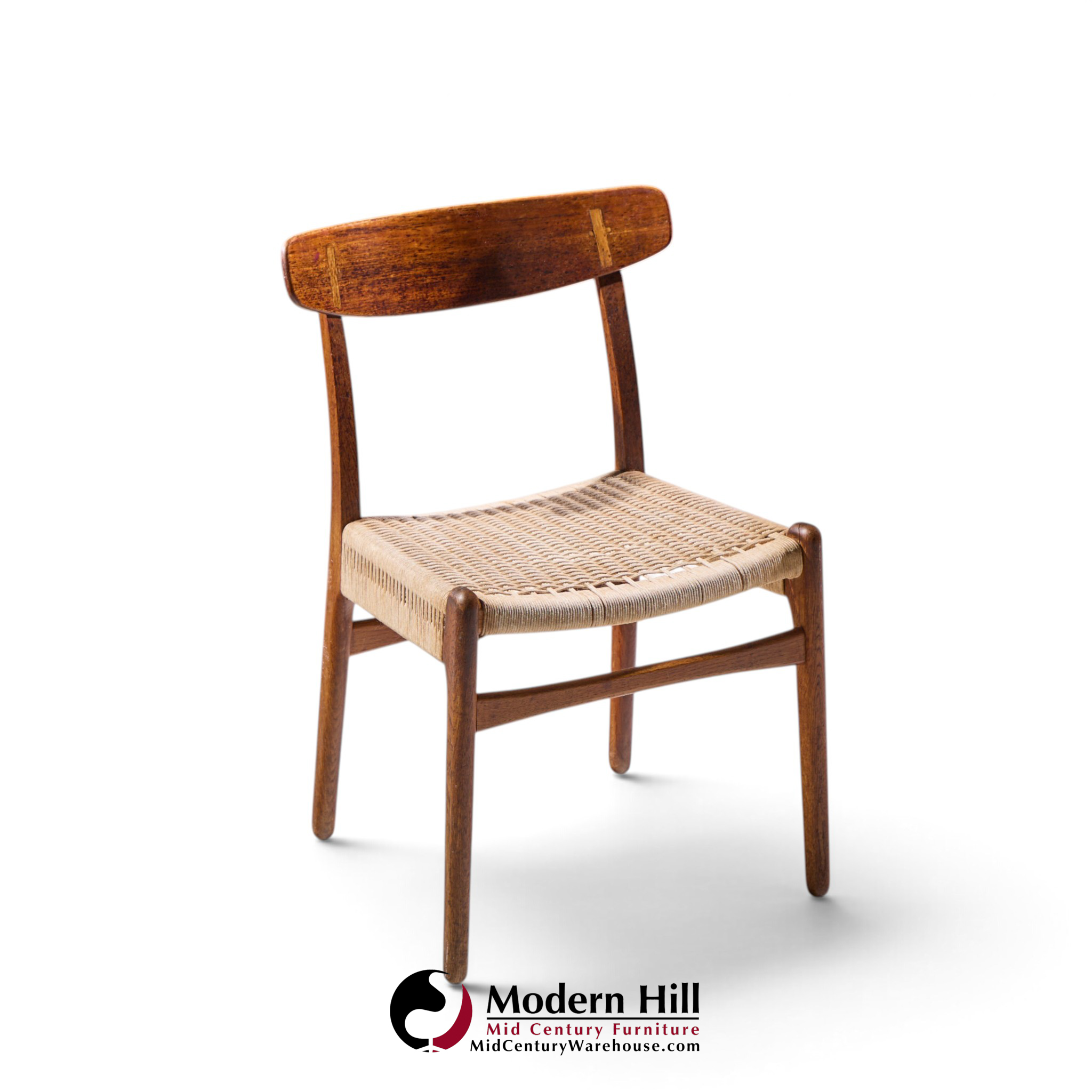 hans wegner for carl hansen & son ch23 mid century danish teak, oak dining chairs - set of 6