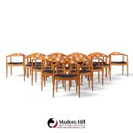 hans wegner for johannes hansen mid century danish teak the chair - set of 16