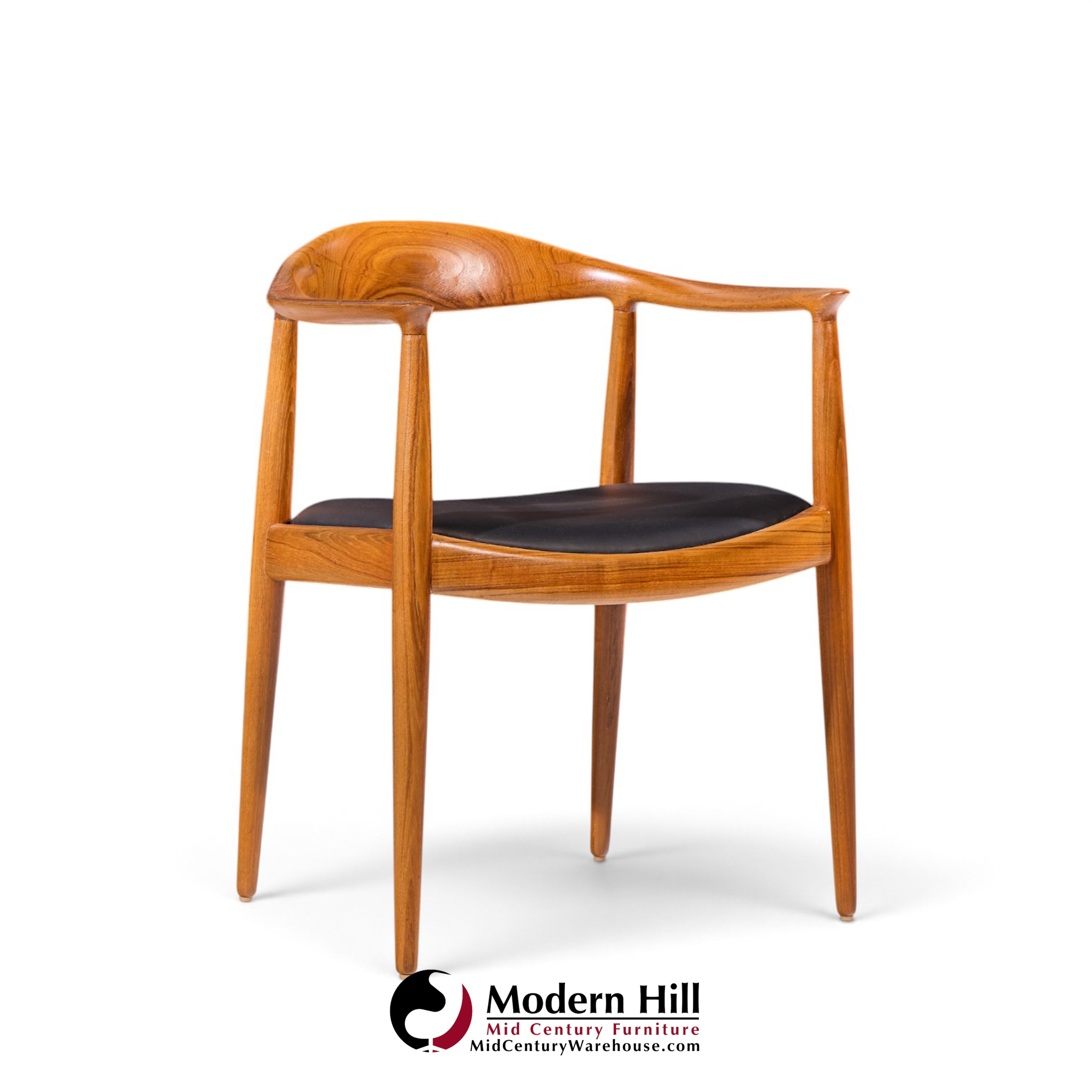 hans wegner for johannes hansen mid century danish teak the chair - set of 12