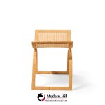 harvey probber artisan collection mid century rattan over steel stools - pair