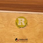 jens risom mid century walnut tambour door credenza