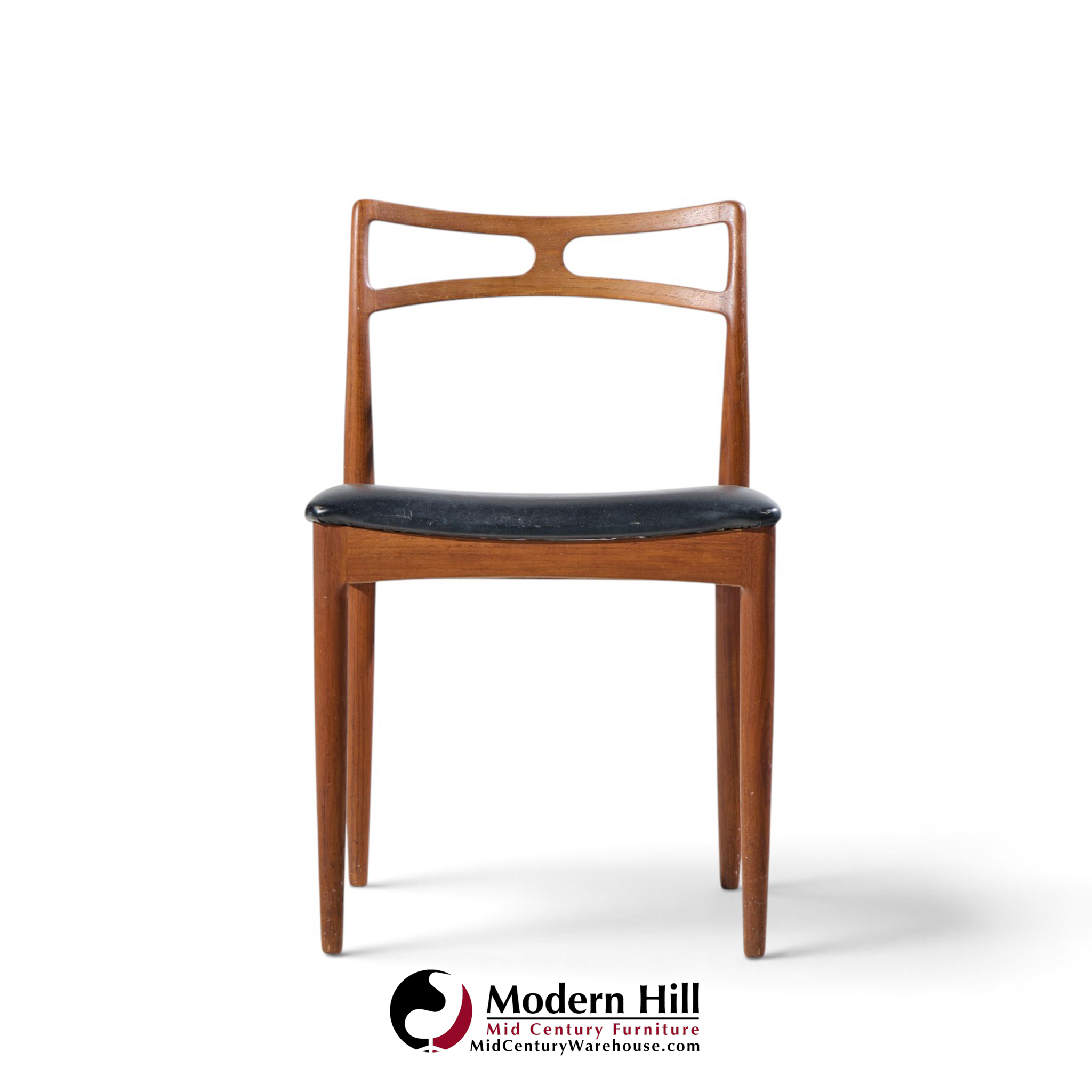 johannes andersen for christian linneberg model 94 mid century danish teak dining chairs - set of 4