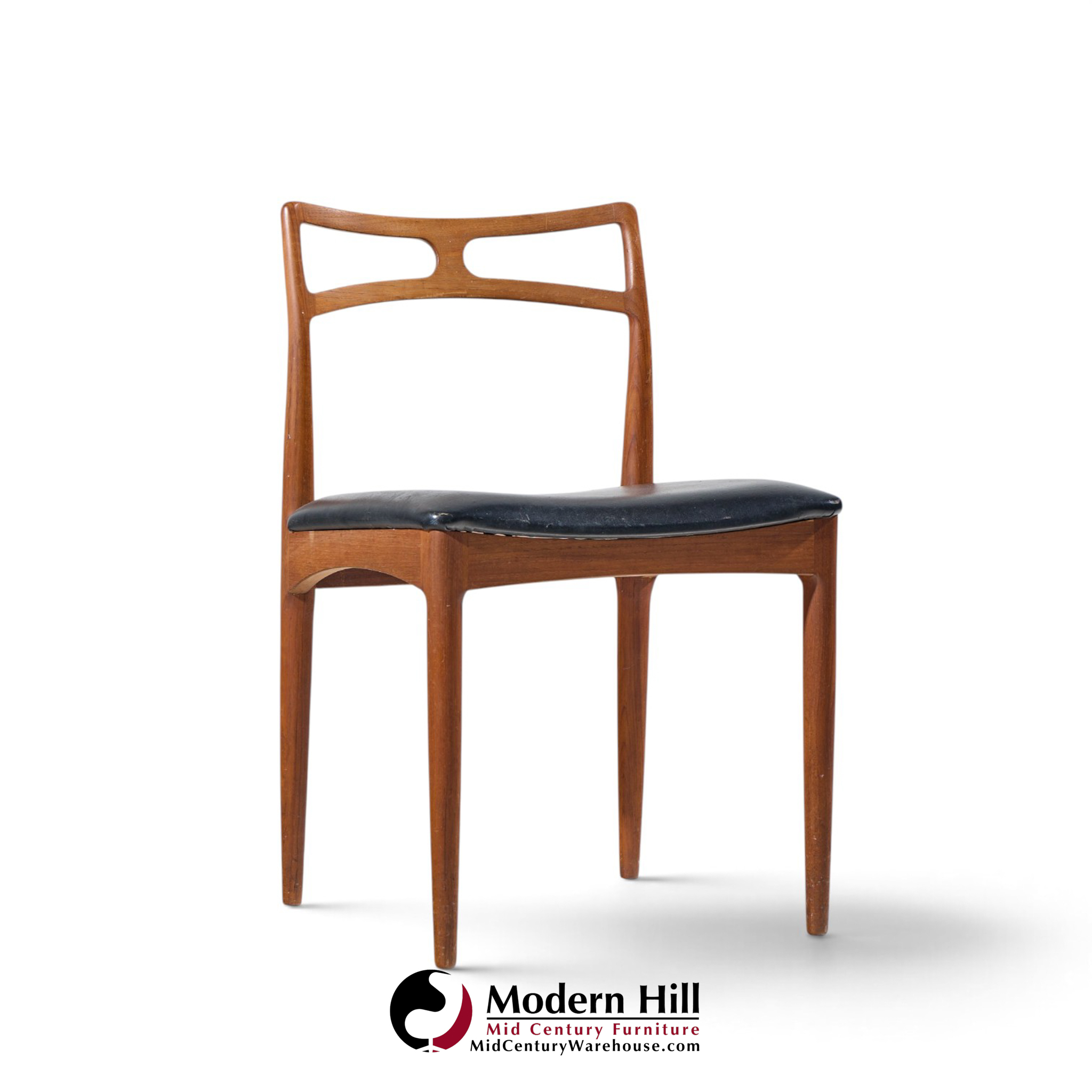 johannes andersen for christian linneberg model 94 mid century danish teak dining chairs - set of 4