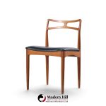 johannes andersen for christian linneberg model 94 mid century danish teak dining chairs - set of 4