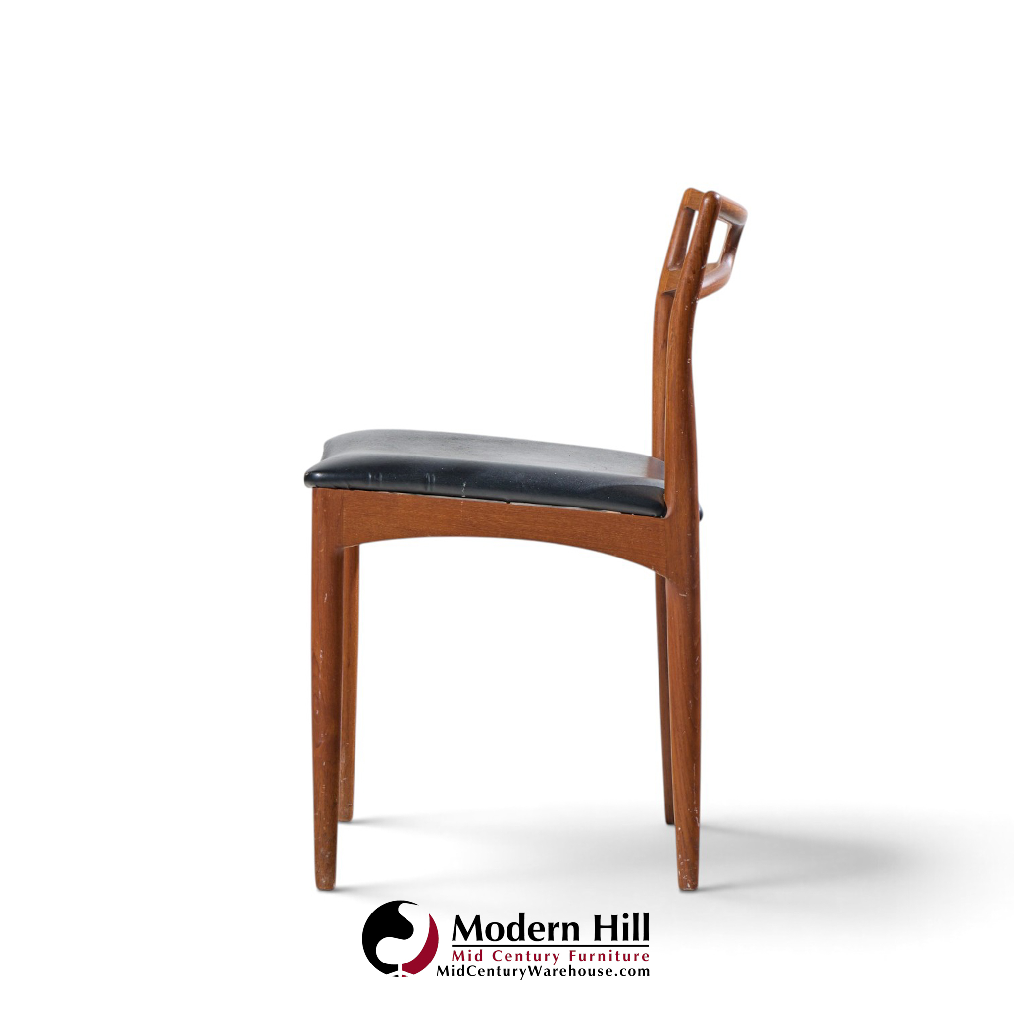 johannes andersen for christian linneberg model 94 mid century danish teak dining chairs - set of 4