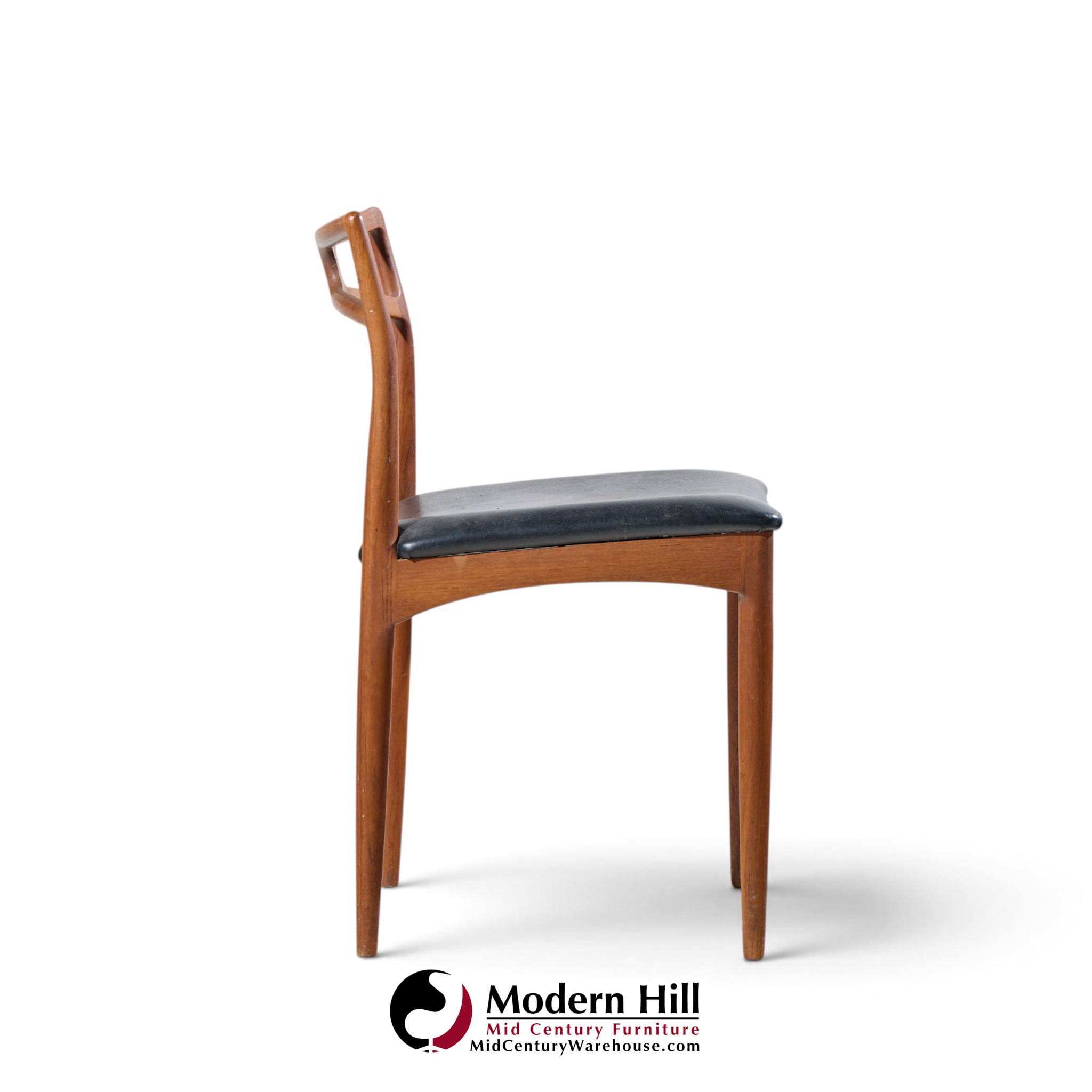 johannes andersen for christian linneberg model 94 mid century danish teak dining chairs - set of 4