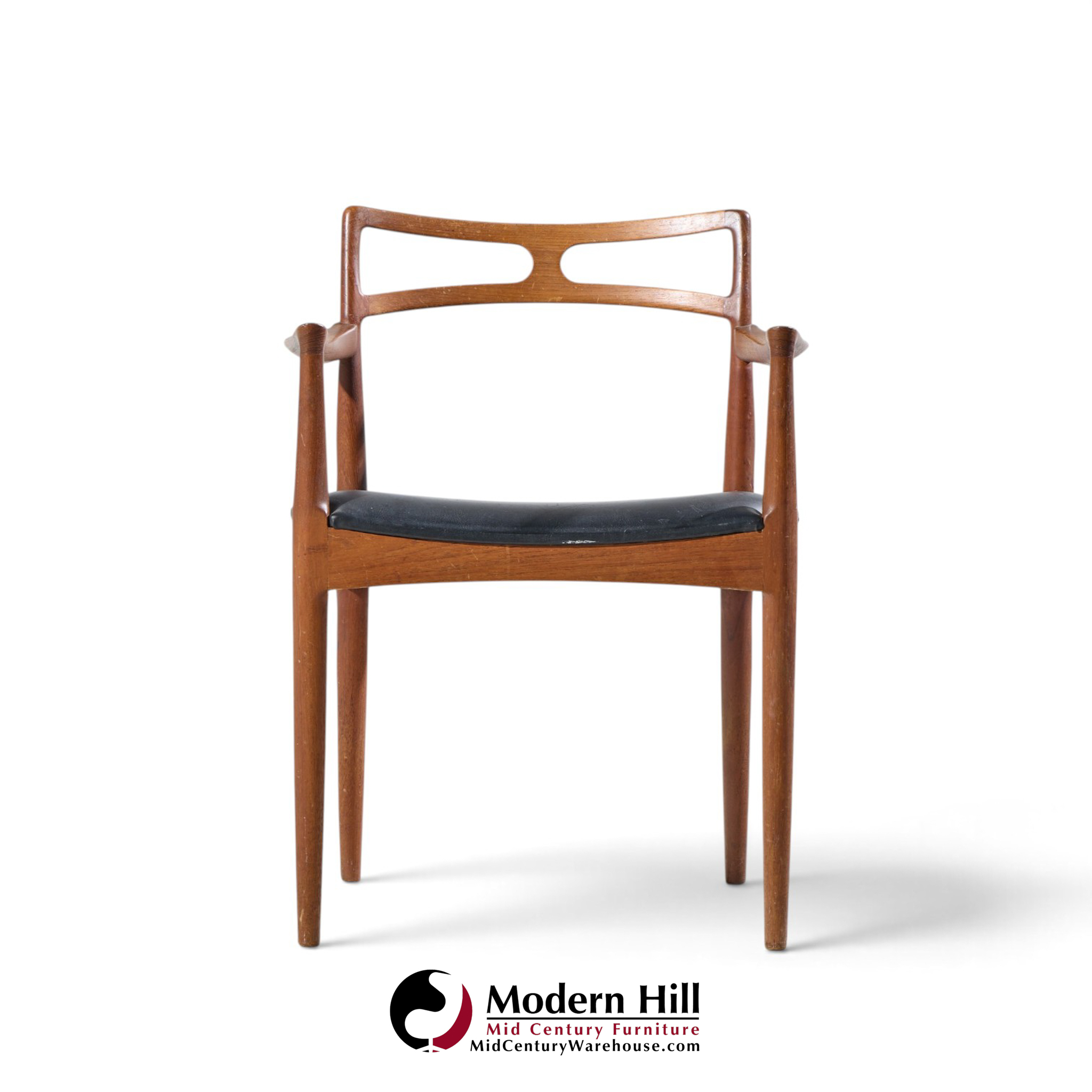 johannes andersen for christian linneberg model 94 mid century danish teak dining chairs - set of 4