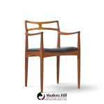 johannes andersen for christian linneberg model 94 mid century danish teak dining chairs - set of 4
