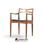 johannes andersen for christian linneberg model 94 mid century danish teak dining chairs - set of 4
