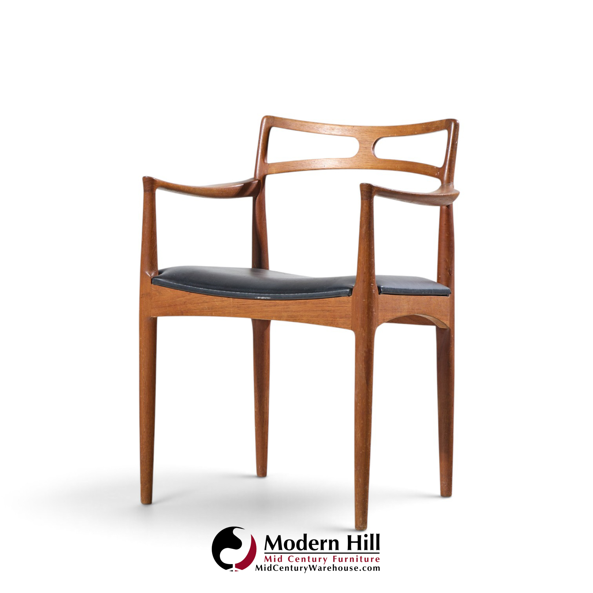 johannes andersen for christian linneberg model 94 mid century danish teak dining chairs - set of 4